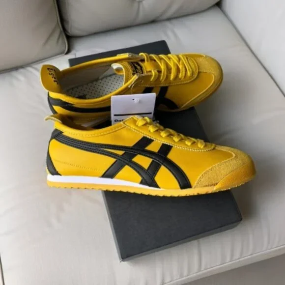 Onitsuka Tiger MEXICO 66 Women's Yellow Casual Sneakers [Multiple Sizes] - Picture 4 of 4